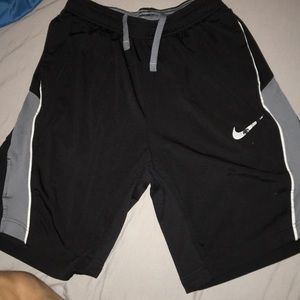 Black and Grey Nike Athletic Shorts